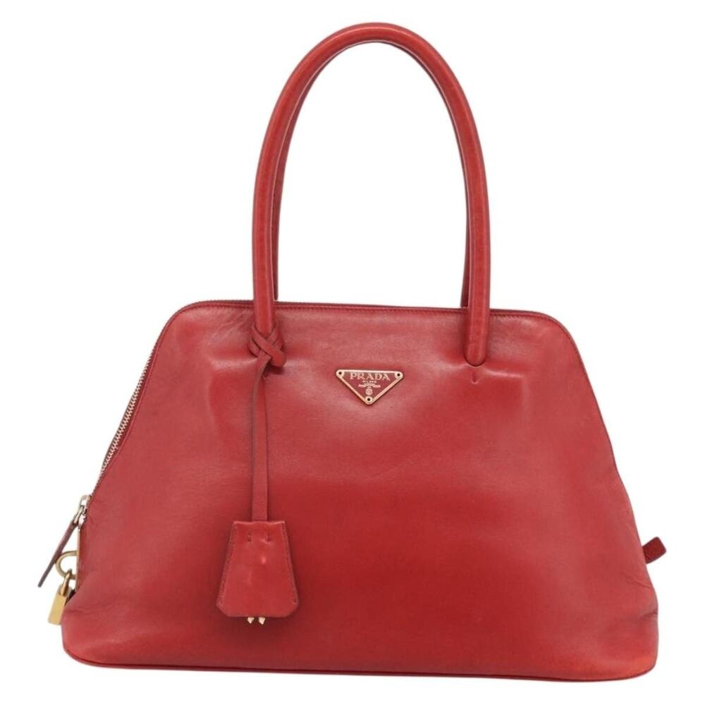 Prada Saffiano Galleria Handbag Red